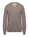 Seventy Sergio Tegon Sweaters In Khaki