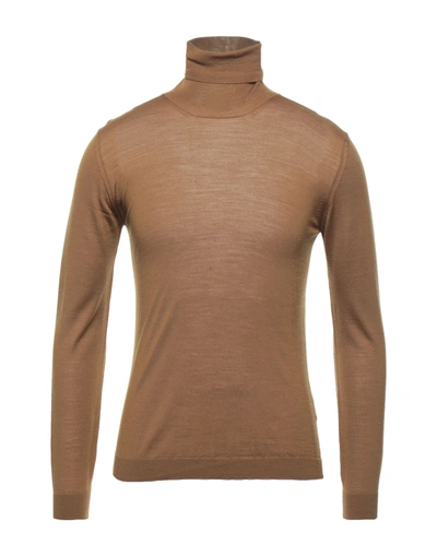 Roberto Collina Turtlenecks In Camel