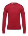 Vneck Sweaters In Red