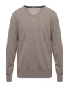 Brooksfield Sweaters In Khaki