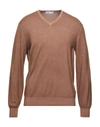 Cruciani Sweaters In Light Brown