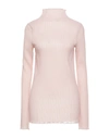 Jil Sander Jersey Turtleneck Top In Blush