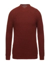 Brooksfield Turtlenecks In Red