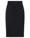 BURBERRY BURBERRY WOMAN MIDI SKIRT BLACK SIZE 4 WOOL,35468903LD 1