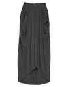 Isabel Marant Draped Mid-length Skirt In Lead