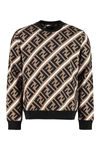 Fendi Mens Hazelnut Sail Graphic-pattern Relaxed-fit Cotton-jersey Sweatshirt S In Brown