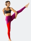 Alana Athletica The Kickstarter Extra Hi-rise Legging In Red Purple