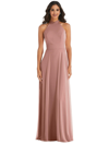 AFTER SIX AFTER SIX HIGH NECK HALTER BACKLESS MAXI DRESS