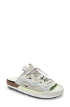 Nike Offline 2.0 Mule Sneaker In Bone/ Black/ Stone/ Volt
