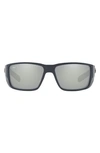 Costa Del Mar Fantail Pro 60mm Polarized Sunglasses In Blue Silver