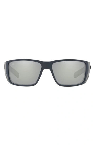 Costa Del Mar Fantail Pro 60mm Polarized Sunglasses In Blue Silver