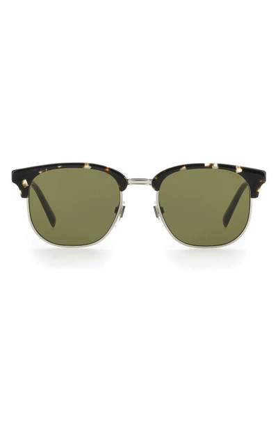 Levi's 52mm Round Sunglasses In Havana Khaki/ Green