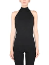 Givenchy Mock-neck Knit Halter Top In Black