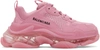 BALENCIAGA PINK TRIPLE S SNEAKERS