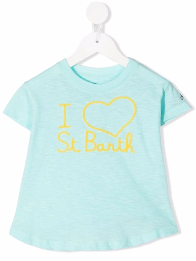 Mc2 Saint Barth Teen Logo-embroidered T-shirt In Elsb54 Embry Love St Barth 5694