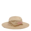 Ganni Womens Hazel Logo-embroidered Organic-cotton Bucket Hat Xs/s In Neutrals