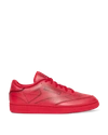 Reebok Maison Margiela Project 0 Club C Trompe L'oeil Sneakers In Red/white