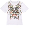 BURBERRY BURBERRY WHITE FLORAL T-SHIRT,8038446