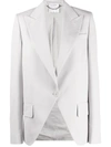 Stella Mccartney Linday Blazer In Grey Wool In Grey