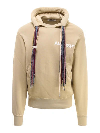 Ambush White Sand Multicord Sweatshirt In Beige