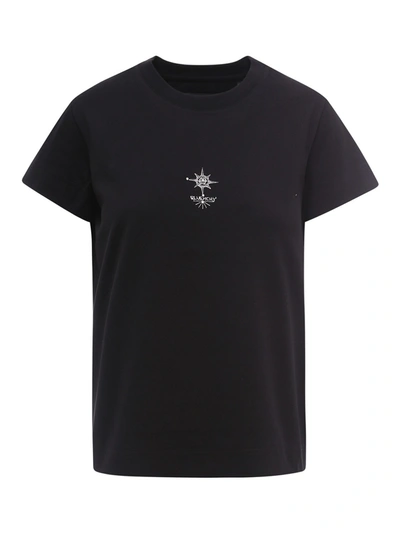 Givenchy Metallic-embroidery T-shirt In Black