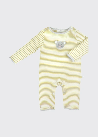 Albetta Kids' Boy's Mouse Crochet Coverall, Sizes 0-12 Months In Yellow