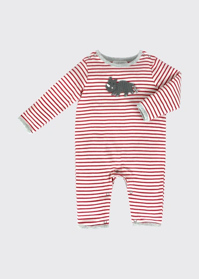 Albetta Kids' Boy's Rob Rhino Crochet Coverall, Baby Sizes 0-12 Months In Red