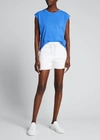 Frank & Eileen Triple Fleece Sweatshorts In White