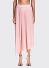 Givenchy Asymmetric Pleated Skirt In Black