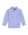 Andy & Evan Boy's Cotton Button-down Shirt In Medium Blue