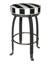 MACKENZIE-CHILDS FLATIRON BAR STOOL - BLACK,PROD166240105