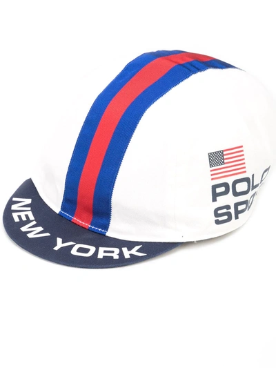 Polo Ralph Lauren Polo Sport Cycling Cap In Weiss