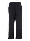 MM6 MAISON MARGIELA MM6 MAISON MARGIELA LOGO PRINT CROPPED TRACK PANTS