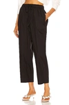 Co Elastic Drawstring Pants In Black