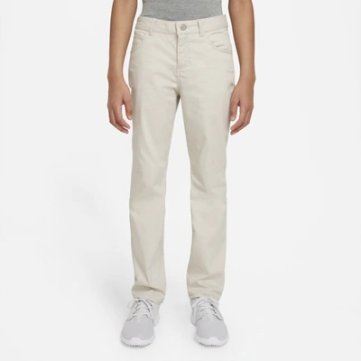 Nike Dri-fit Big Kids' (boys') 5-pocket Golf Pants In Light Bone