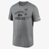 Nike Dri-fit Property Of Legend Men's T-shirt In Charcoal Heather