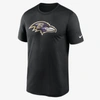 Nike Men's Dri-fit Logo Legend (nfl Baltimore Ravens) T-shirt In Black