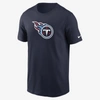Nike Men's Navy Tennessee Titans Logo Essential Legend Performance T-shirt In Blue