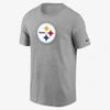 Nike Women's Logo Essential (nfl Pittsburgh Steelers) T-shirt In Grey