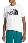 The North Face Half Dome Logo Graphic Tee In Tnf White