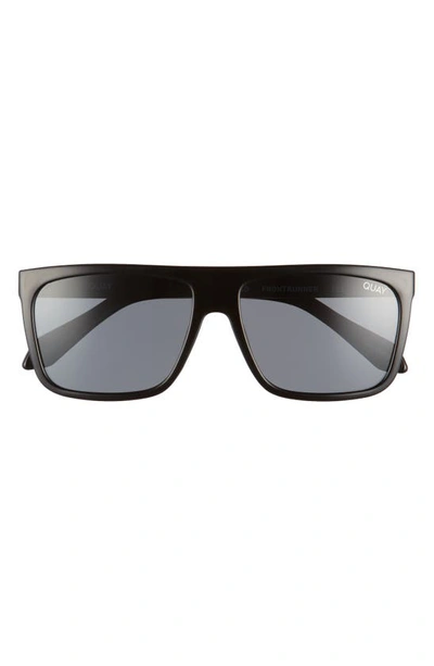 Quay Frontrunner 58mm Sunglasses In Black/ Smoke