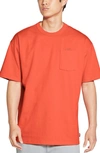 Nike Premium Essential Oversize Pocket T-shirt In Turf Orange