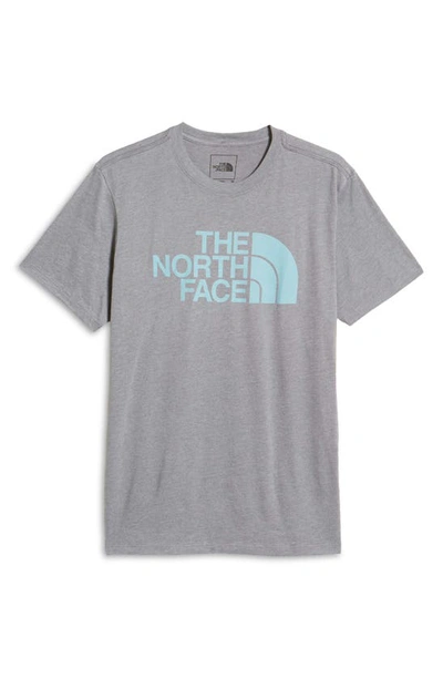 The North Face Half Dome Logo Graphic Tee In Medium Grey Heather