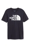 The North Face Half Dome Logo Graphic Tee In Aviator Navy