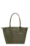 Longchamp Le Pliage Club Medium Shoulder Tote In Fir