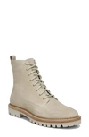 Vince Cabria Suede Water-repellant Combat Boots In Nocolor