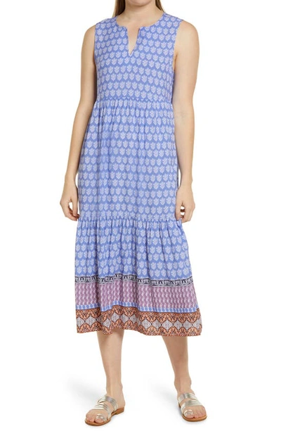 Beachlunchlounge Ireana Tiered Ruffle Midi Dress In Goa At Sunset