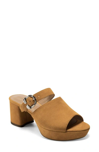 Aerosoles Cosmic Slide Sandal In Tan Suede