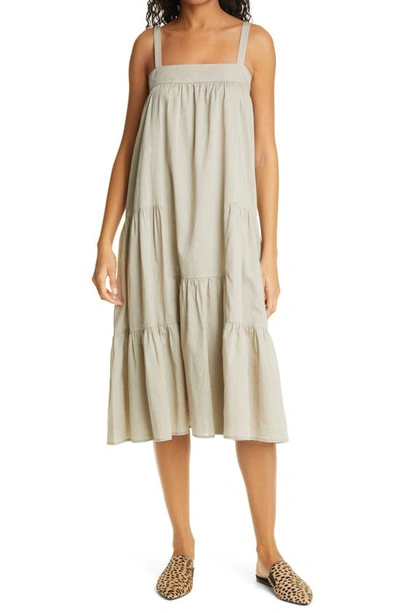 Jenni Kayne Tiered Cotton & Linen Sundress In Willow | ModeSens