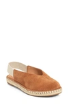 Born Shilo Slingback Espadrille In Tan Suede